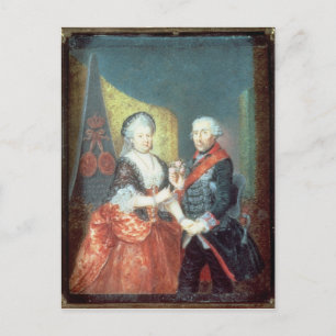 Carte Postale Le roi Frederick II et son épouse