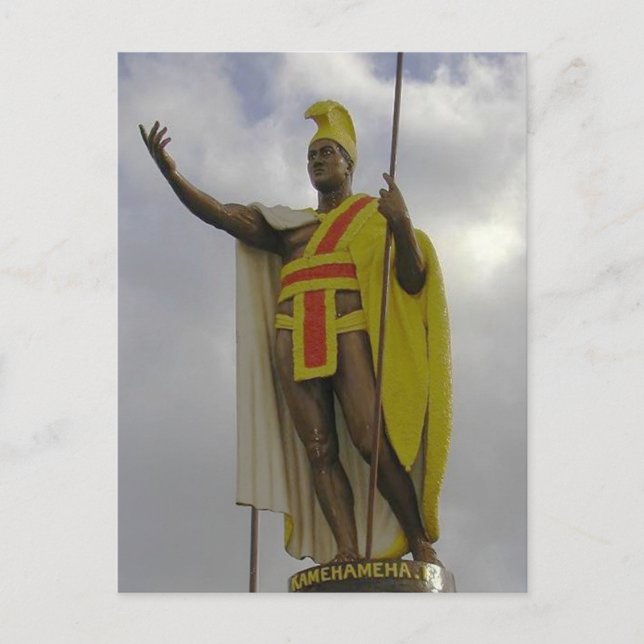 Carte Postale Le roi Kamehameha (Devant)