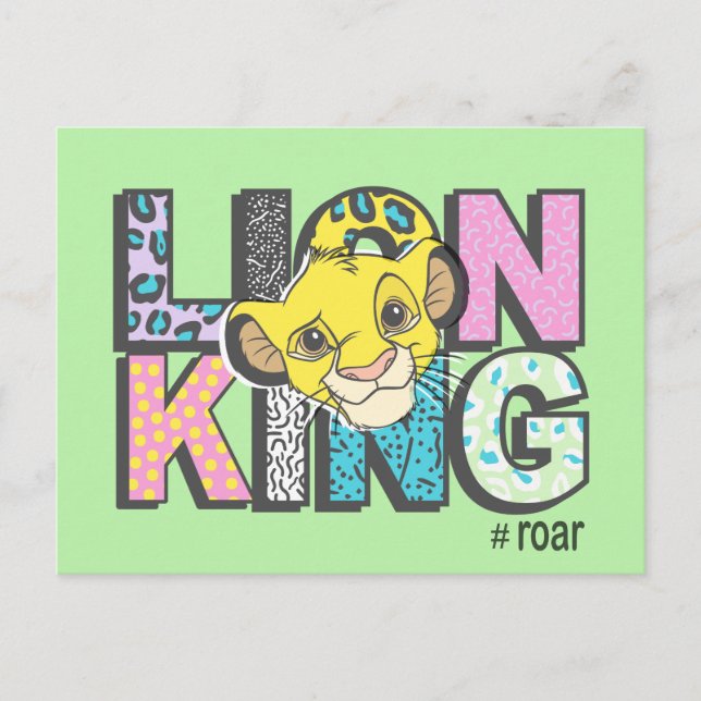 Carte Postale Le Roi Lion | Simba #Roar (Devant)