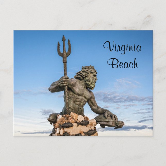 Carte Postale Le Roi Neptune Statue Postcard (Devant)