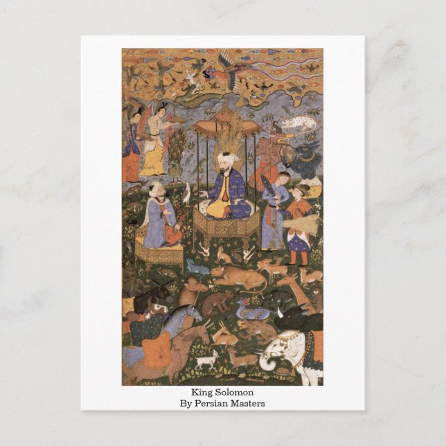 Carte Postale Le Roi Salomon Par Les Maîtres Perses (Devant)