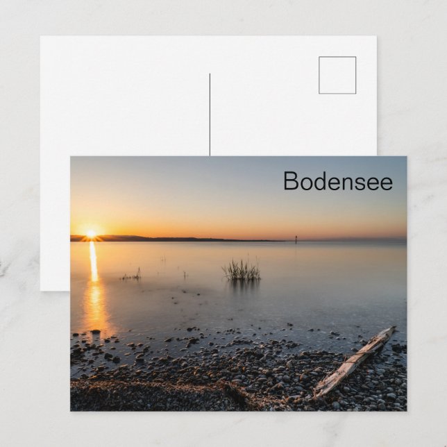 Carte Postale Le ruhig de Postkarte Sonnenaufgang Bodensee (Devant / Derrière)