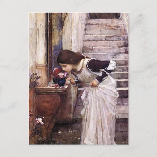 Carte Postale Le Sanctuaire par John William Waterhouse (Devant)