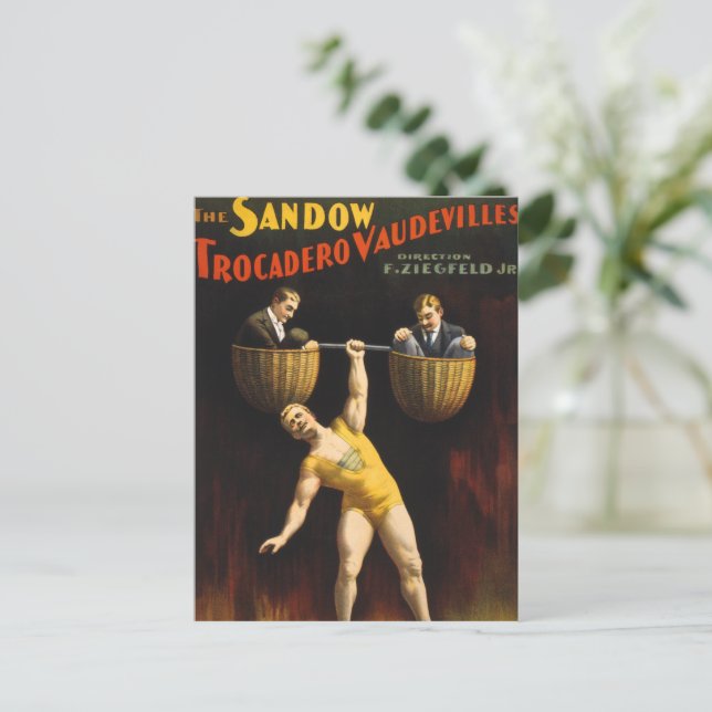 Carte Postale Le Sandow Eugen Sandow Vaudeville Weightlifter (Debout devant)