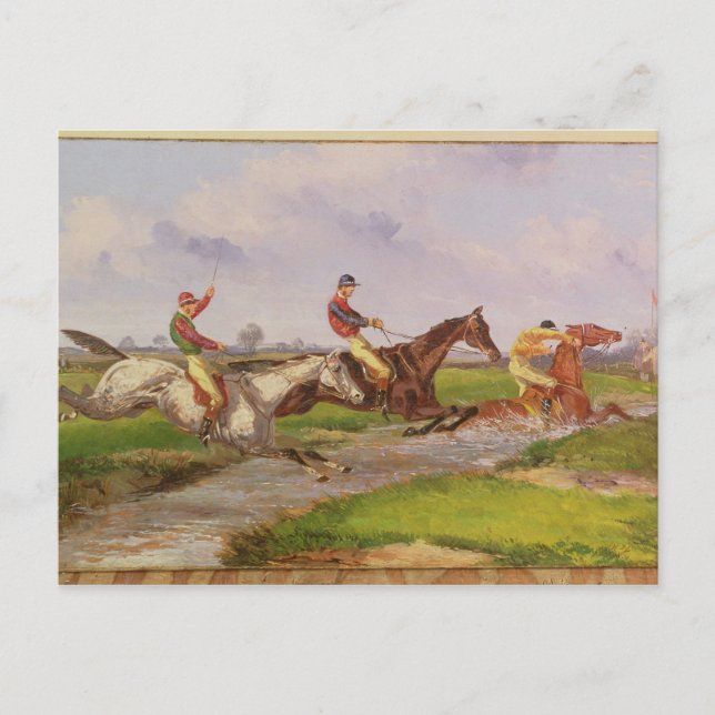 Carte Postale Le Saute d'eau : la Steeplechase d'automne à Balla (Devant)