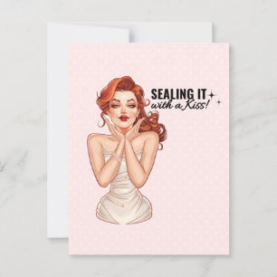 Carte Postale Le sceller avec un baiser !