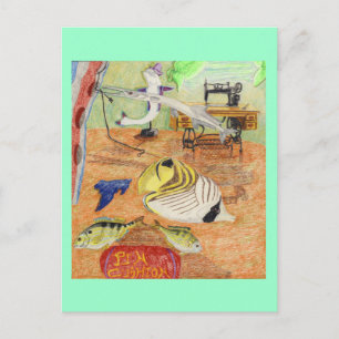 Carte Postale Le Seamstress Shop