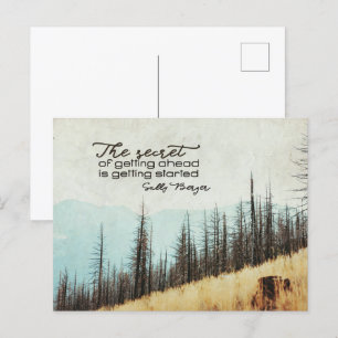 Carte Postale Le Secret D'Avancer