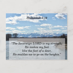 Carte Postale Le Seigneur est ma Bible de Force