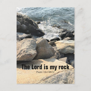 Carte Postale Le Seigneur est Mon Psaume Rock 18:2 Photo de Ocea