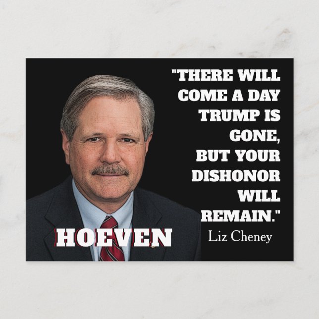 Carte Postale Le sénateur John Hoeven (Devant)