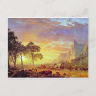 Carte Postale Le sentier de l'Oregon - Albert Bierstadt