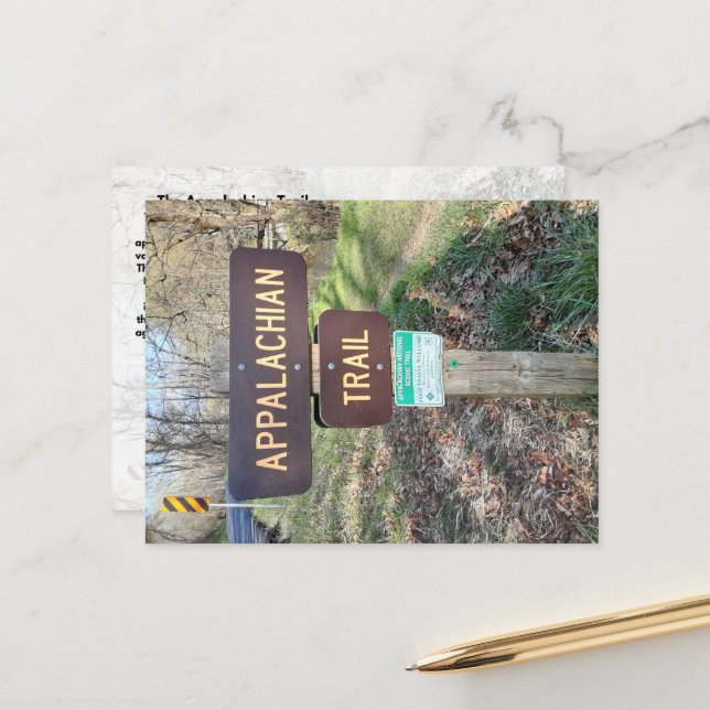 Carte Postale Le sentier des Appalaches (Devant/Arrière en situation)