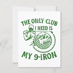 Carte Postale Le Seul Club Dont J'Ai Besoin Des Dons De Golf Amu