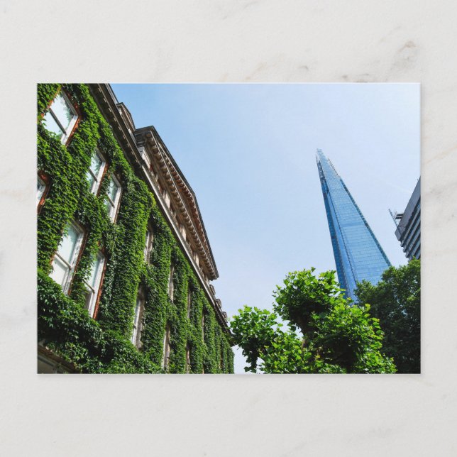 Carte Postale Le Shard and Guy's Hospital couvert à Ivy Londres (Devant)