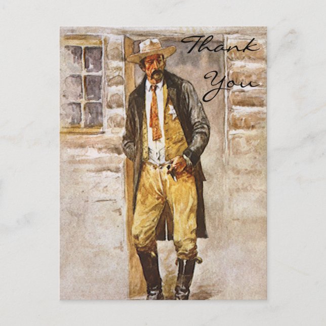 Carte Postale Le shérif de Seltzer (Devant)