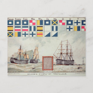 Carte Postale Le signal de Nelson à Trafalgar