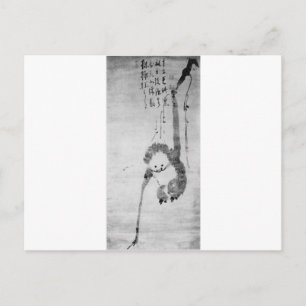Carte Postale Le singe par Hakuin Ekaku