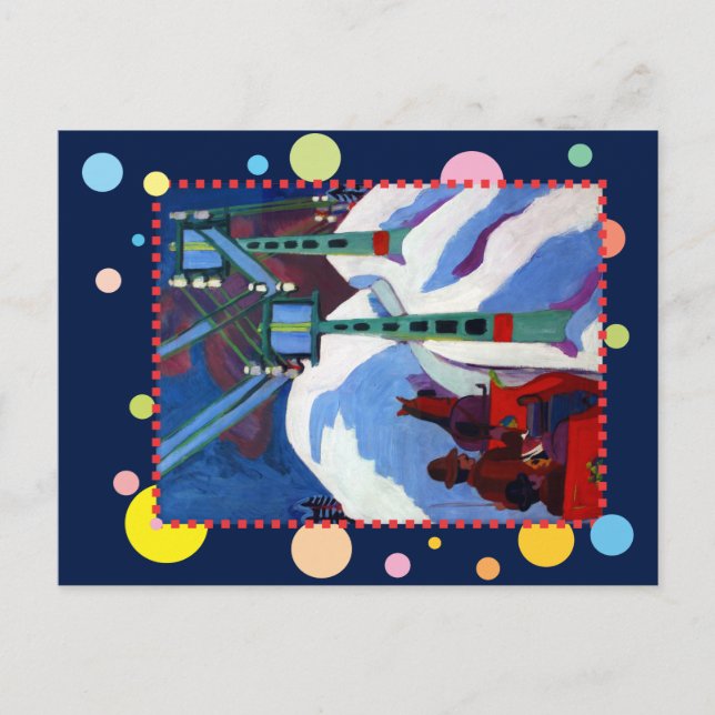 Carte Postale Le Sleigh Ride par Ernst Ludwig Kirchner (Devant)