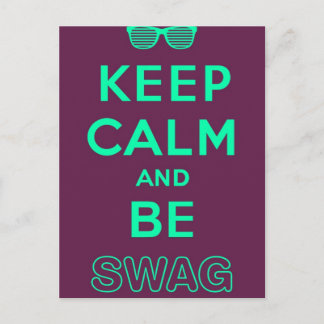Carte Postale Le slogan des Lunettes de soleil Keep Calm and Be