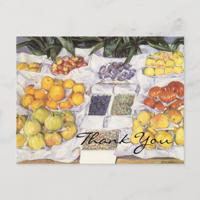 Carte Postale Le socle à fruits de Caillebotte (Devant)