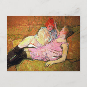 Carte Postale Le Sofa de Toulouse-Lautrec