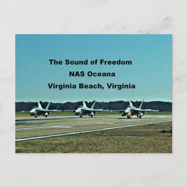 Carte Postale Le son de la liberté, NAS Oceana (Devant)