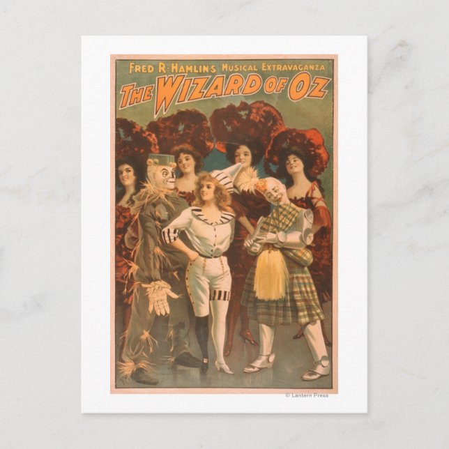 Carte Postale "Le sorcier d'Oz" Poster du théâtre musical #1 (Devant)