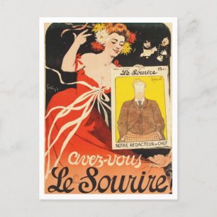 Carte Postale Le sourire 1900 France