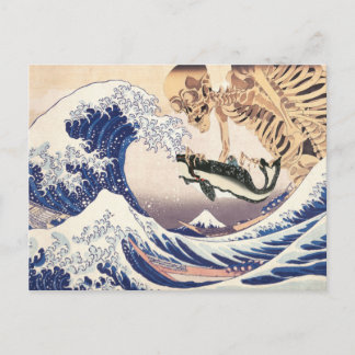 Carte Postale Le spectre des squelettes à la grande vague