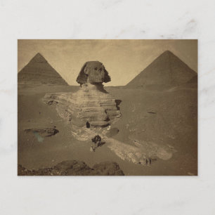Carte Postale Le Sphinx et les Pyramides en Egypte vers 1867
