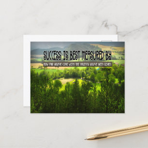 Carte Postale "Le succès est mieux mesuré"