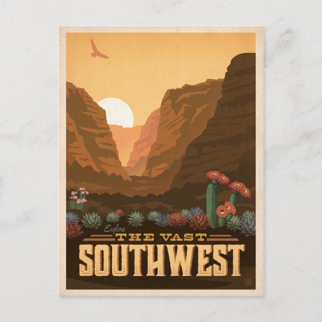 Carte Postale Le sud-ouest | États-Unis (Devant)