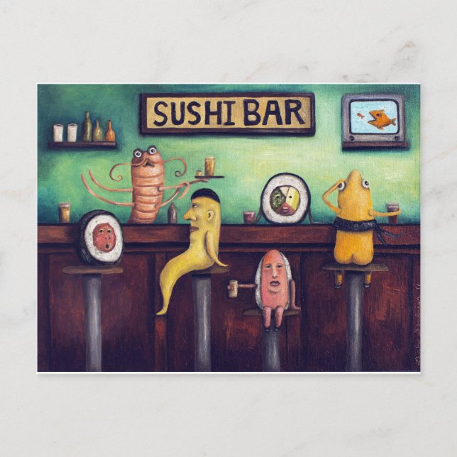 Carte Postale Le Sushi Bar (Devant)