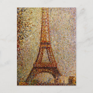 Carte Postale Le tableau de Georges Seurat : La Tour Eiffel (188