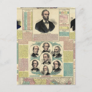 Carte Postale Le tableau politique national