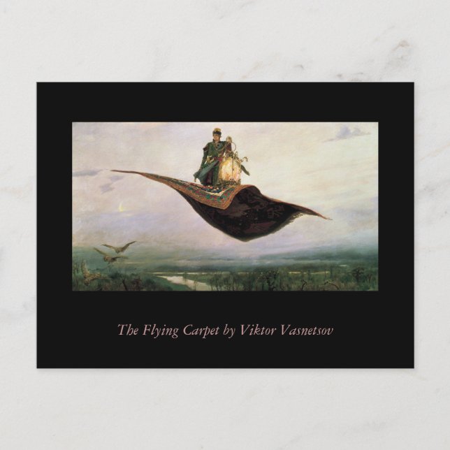 Carte Postale Le tapis volant (Devant)