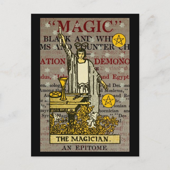 Carte Postale Le Tarot magicien (Devant)