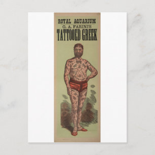 Carte Postale Le tatoué grec