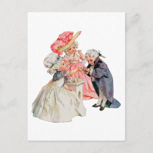 Carte Postale Le Tea Party de Little Martha Washington