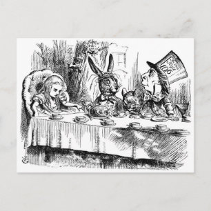 Carte Postale Le Tea Party de Mad Hatter
