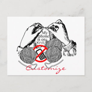 Carte Postale Le téléphone est sur Knit Thunder_Cove