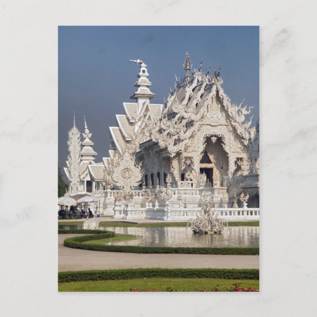 Carte Postale Le temple blanc (Wat Rong Khun), Thaïlande (Devant)