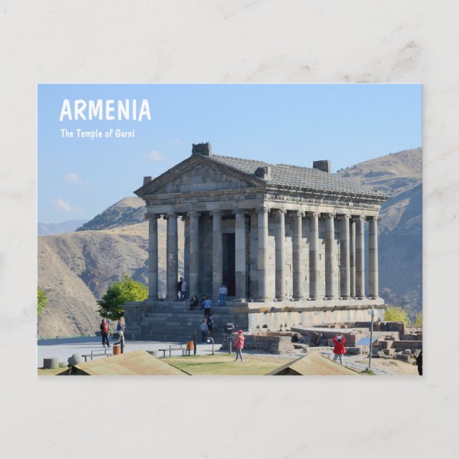 Carte Postale Le temple de Garni en Arménie (Devant)