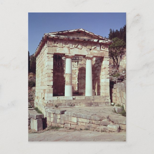 Carte Postale Le Temple des Trésors des Athéniens (Devant)