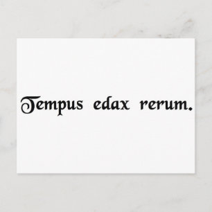 Carte Postale Le temps est le pionnier de toutes choses.