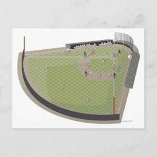 Carte Postale Le terrain de baseball