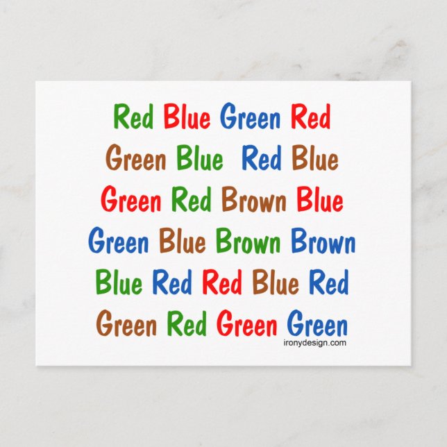 Carte Postale Le test Stroupe (Devant)