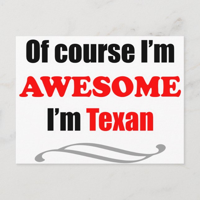 Carte Postale Le Texas est impressionnant (Devant)