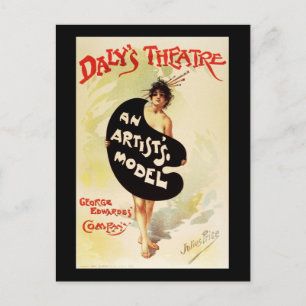 Carte Postale Le Théâtre de Julius Price Daly Un modèle d'artist